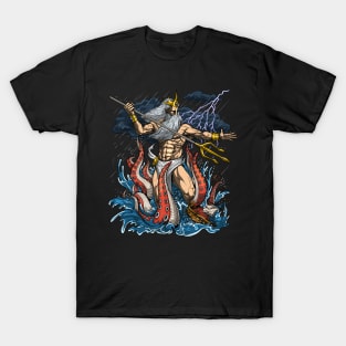 Ancient Greek God Poseidon T-Shirt